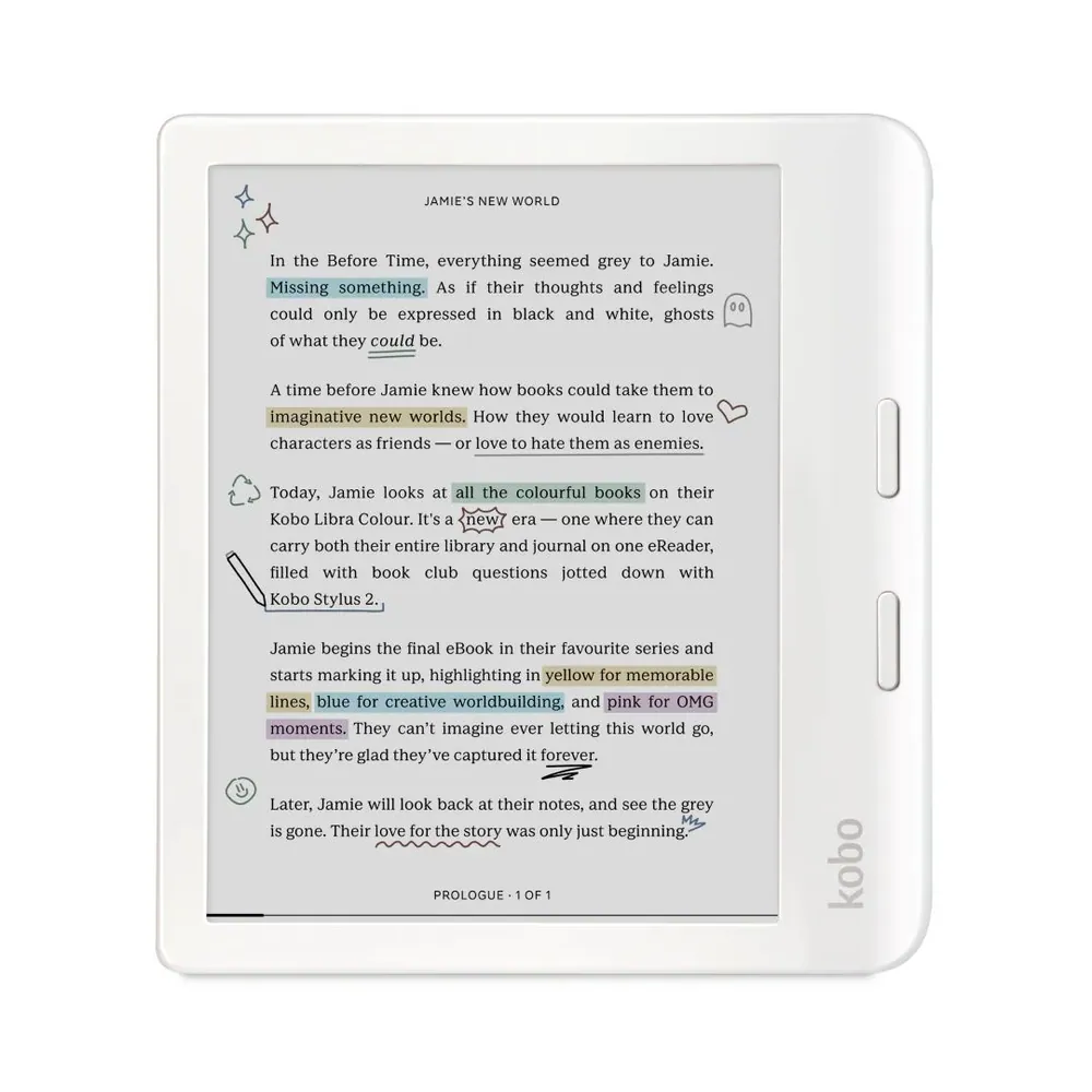 Kobo Libra Colour 7" E-book olvasó 32GB White – 2. kép