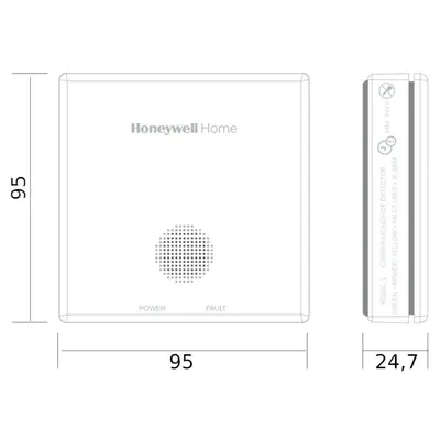 Honeywell Biztonságos otthon csomag - R200C-2 szénmonoxid vészjelző és R200S-2 füstérzékelős tűzjelző – 2. kép