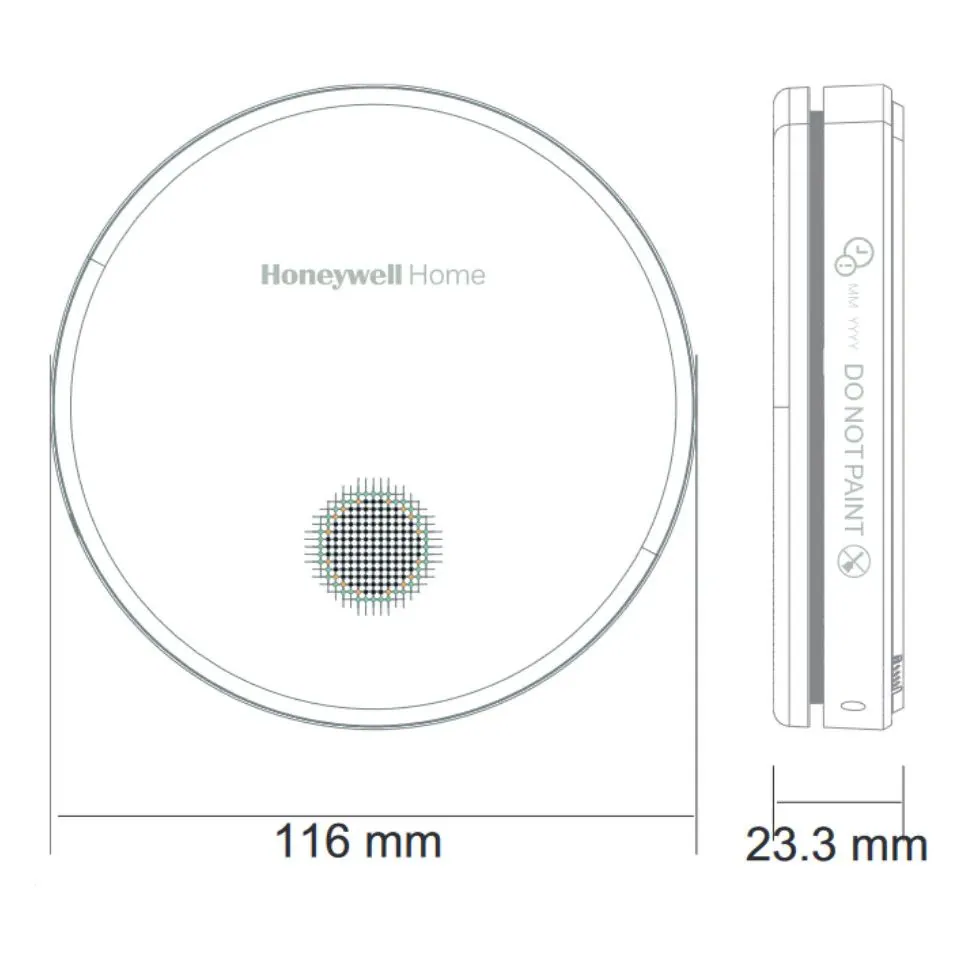 Honeywell Biztonságos otthon csomag - R200C-2 szénmonoxid vészjelző és R200S-2 füstérzékelős tűzjelző – 3. kép