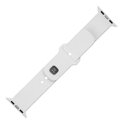 FIXED szilikon sportos óraszíj Apple Watch 38/40/41mm-es okosórához, fehér – 2. kép