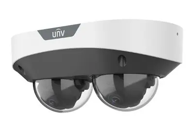 Uniview 2x2MP kétlencsés Multiview dómkamera, 2x4mm-es objektívvel, 2db beépített mikrofonnal – 2. kép