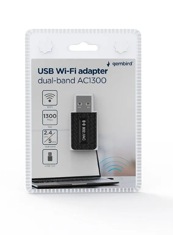 Gembird WNP-UA1300-03 AC1300 USB WiFi Adapter – 4. kép