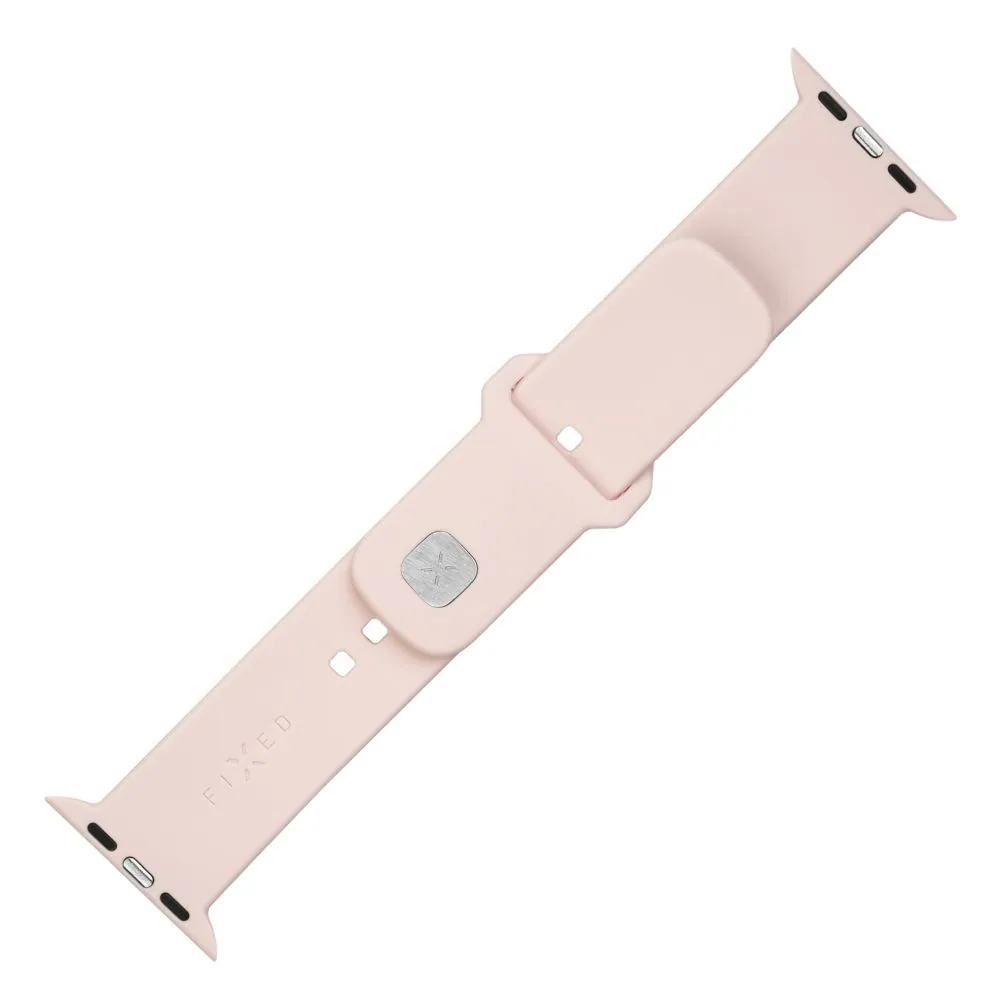 FIXED szilikon sportos óraszíj Apple Watch 38/40/41mm-es okosórához, rózsaszín – 2. kép