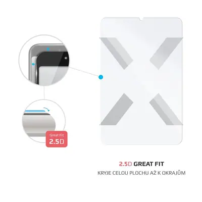FIXED 2,5D technológiás edzett képernyővédő üvegfólia Apple iPad Pro 13" (2024) készülékhez, átlátszó, FIXGT-1324 – 2. kép