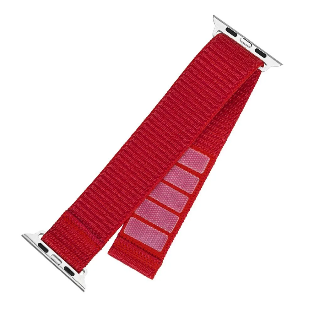 FIXED nylon sportos óraszíj Apple Watch 42/44/45mm-es okosórához, piros FIXNST2-434-RD – 2. kép