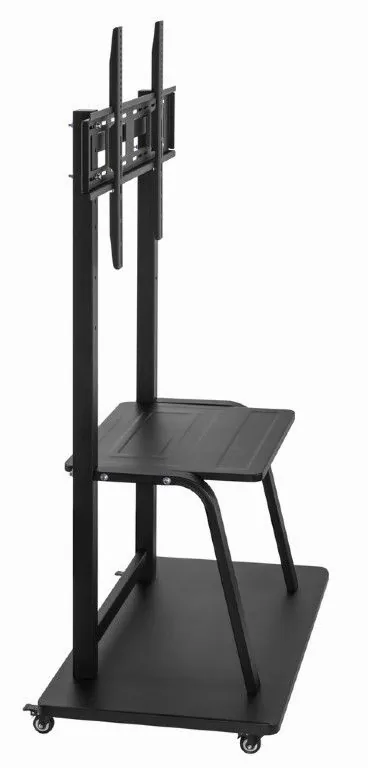Gembird TVS-100F-01 TV floor stand with caster wheels 37"-100" Black – 2. kép