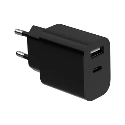 Gembird 2-Port Universal USB Charger A+C 2.4A Black – 2. kép
