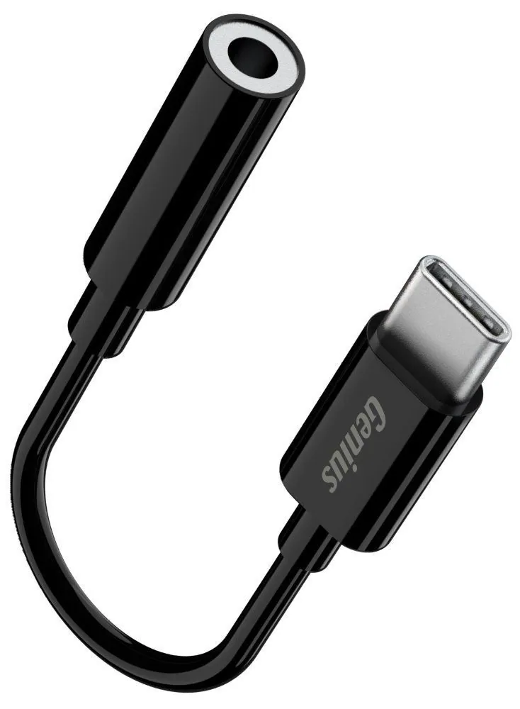 Genius ACC-C100 3,5mm audio jack to USB-C Black – 2. kép