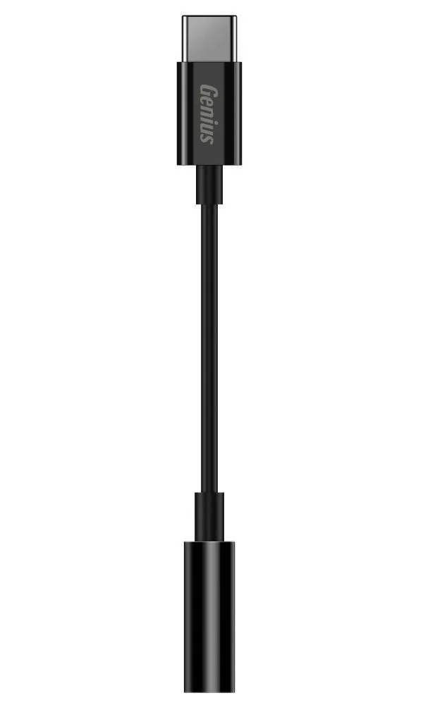 Genius ACC-C100 3,5mm audio jack to USB-C Black – 3. kép