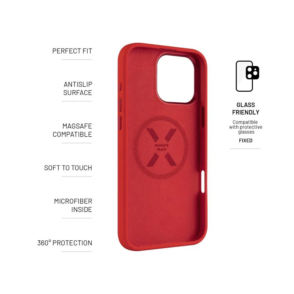 FIXED MagFlow tok Apple iPhone 16 Pro Max-hoz, piros – 4. kép