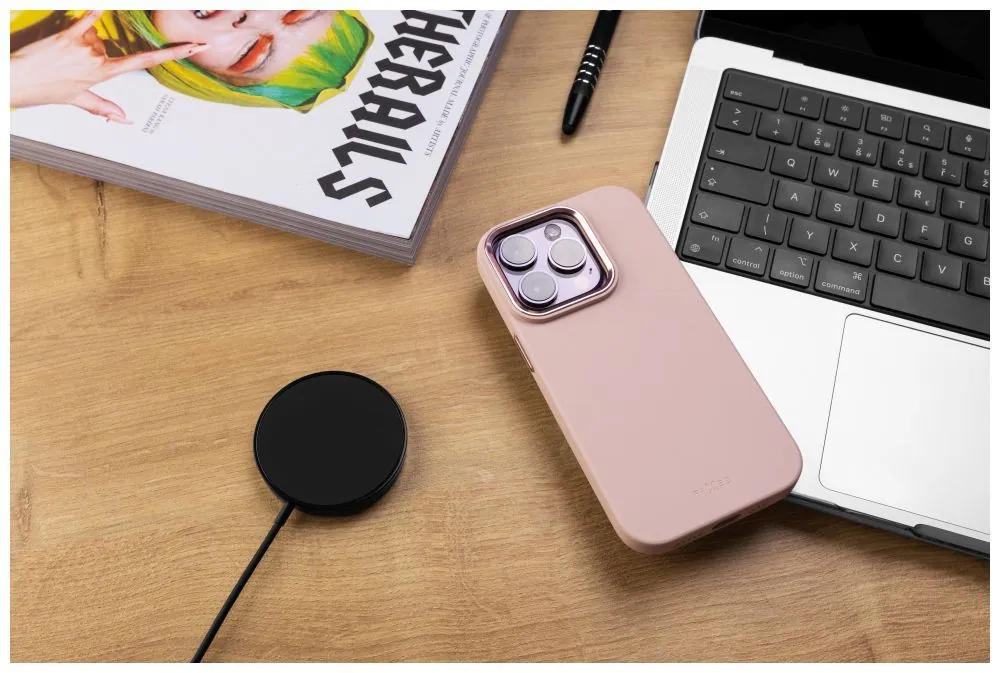 FIXED MagFlow tok Apple iPhone 16 telefonhoz, rózsaszín – 6. kép