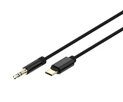 Gembird CCA-CM3.5M-1.5M USB type-C to stereo 3.5 mm AUX cable 1,5m Black – 2. kép