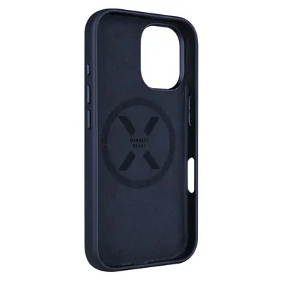 FIXED MagLeather telefontok MagSafe támogatással az Apple iPhone 16 készülékhez, kék – 2. kép