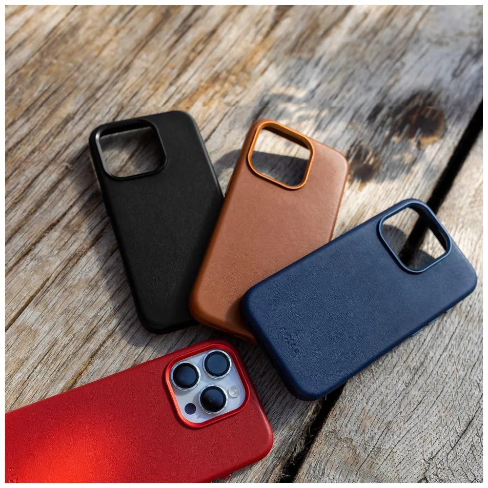 FIXED MagLeather telefontok MagSafe támogatással az Apple iPhone 16 készülékhez, kék – 7. kép