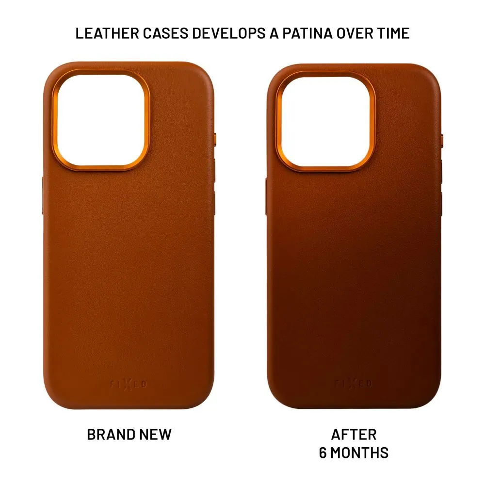 FIXED MagLeather telefontok MagSafe támogatással az Apple iPhone 16 készülékhez, barna – 5. kép