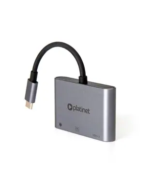 Platinet USB-C 3.2 Gen2 10GB/S Media Hub 3in1 HDMI 4K USB-A 3.2 USB-C PD 100W Aluminium – 2. kép