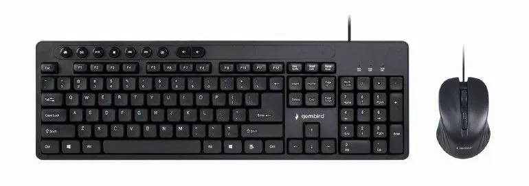 Gembird KBS-UM-04 Keyboard Combo Black US