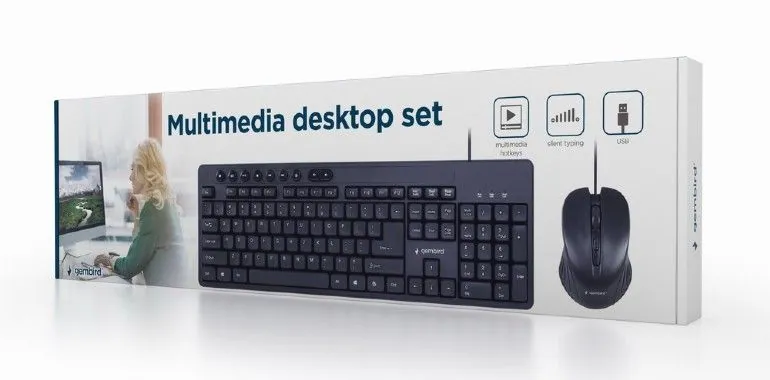 Gembird KBS-UM-04 Keyboard Combo Black US – 4. kép