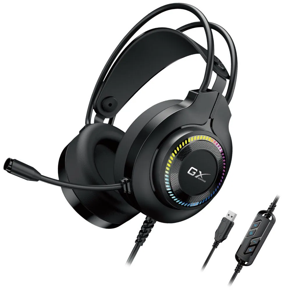 Genius HS-GX580U Gaming Headset Black – 2. kép