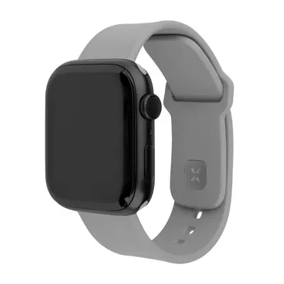 FIXED szilikon sportos óraszíj Apple Watch 38/40/41mm-es okosórákhoz, világos szürke – 2. kép