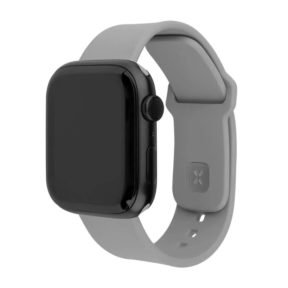 FIXED szilikon sportos óraszíj Apple Watch 38/40/41mm-es okosórákhoz, világos szürke – 2. kép