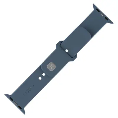 FIXED Sporty szilikon szíj az Apple Watch 42/44/45mm-es okosórákhoz, zöld-kék – 2. kép