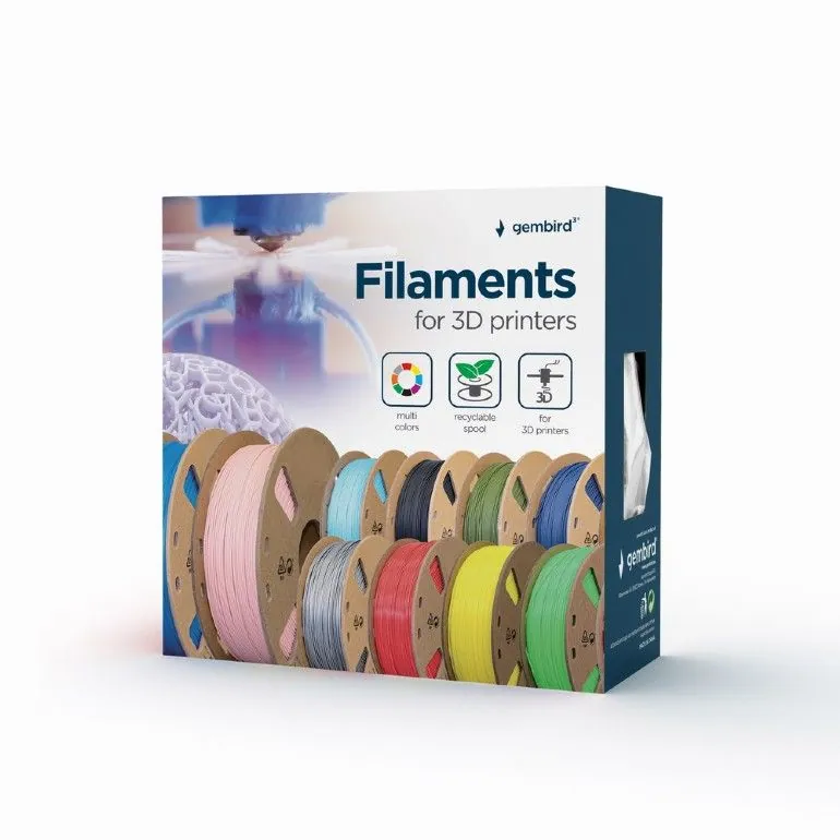 Gembird 3DP-ABS1.75-01-Y ABS Filament Yellow 1,75mm 1kg – 2. kép