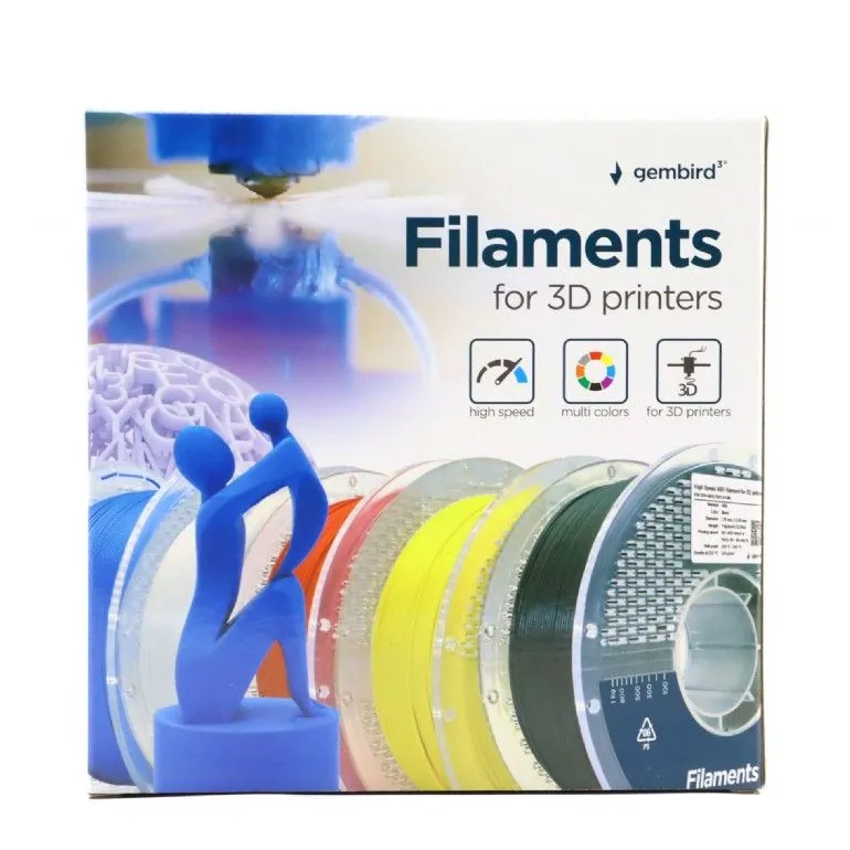 Gembird 3DP-ABS1.75HY-01-B High Speed ABS filament Blue 1,75mm 1kg – 4. kép