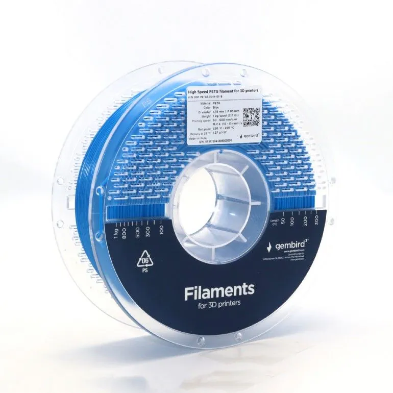 Gembird 3DP-PETG1.75HY-01-B High Speed PETG filament Blue 1,75mm 1kg – 2. kép