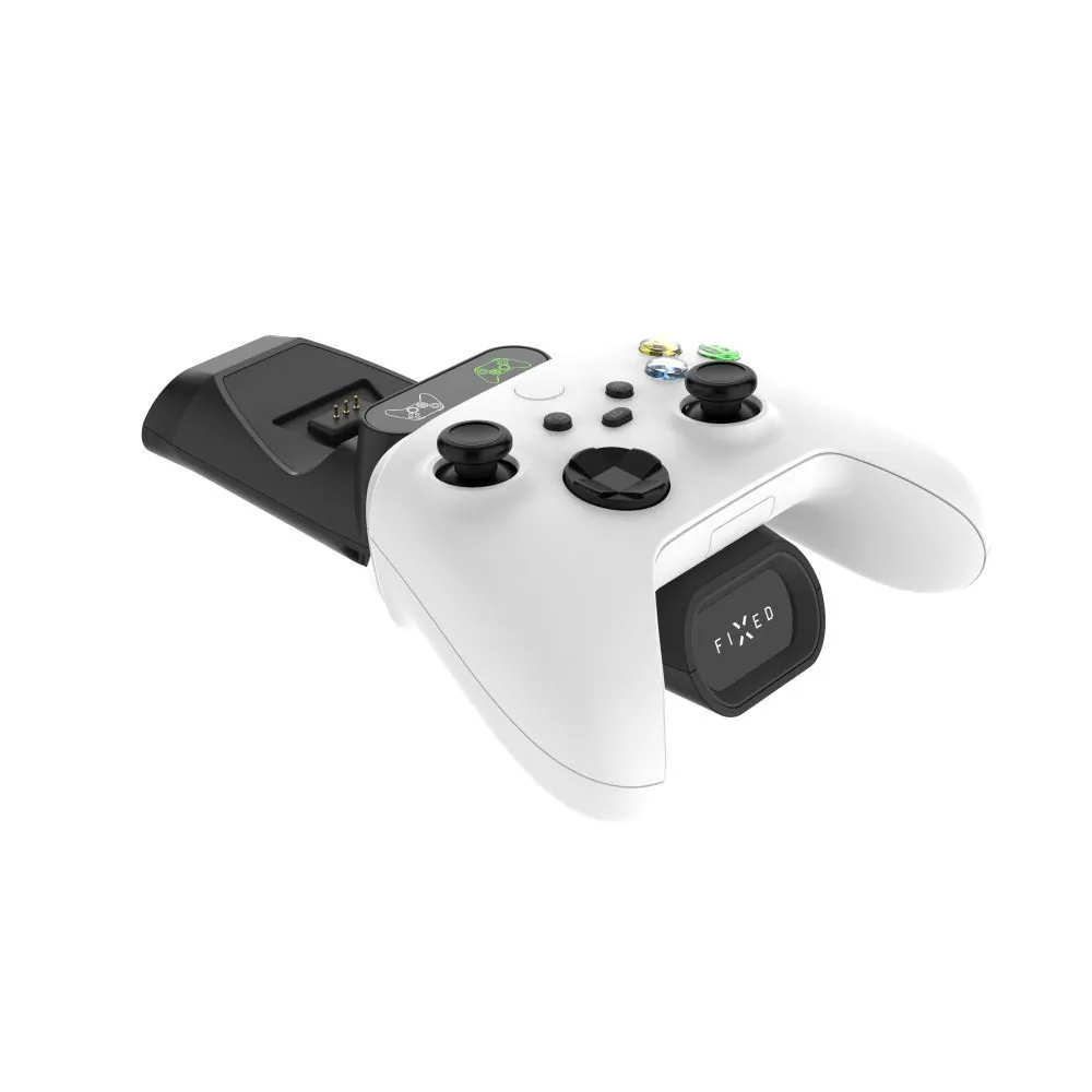 FIXED Kettős töltőállomás Xbox Series S, X kontrollerhez és One vezeték nélküli vezérlőkhöz, fekete – 3. kép