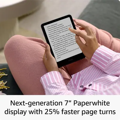 Amazon Kindle Paperwhite Signature Edition (2024) 7" E-book olvasó 32GB Metallic Black (Reklám mentes) – 2. kép