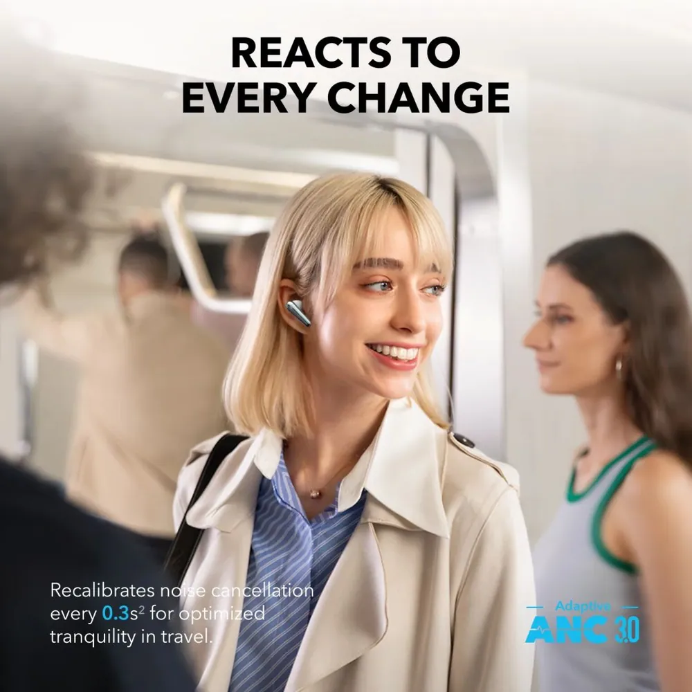 ANKER Soundcore Liberty 4 Pro Noise Cancelling True-Wireless Earbuds White – 4. kép