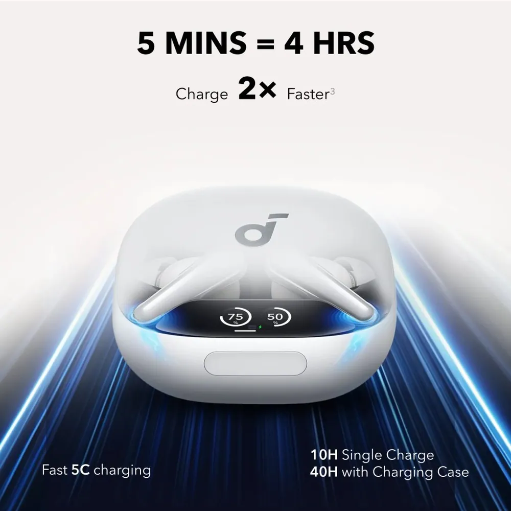 ANKER Soundcore Liberty 4 Pro Noise Cancelling True-Wireless Earbuds White – 6. kép