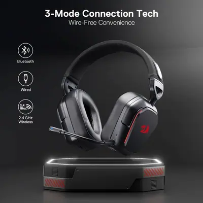 Redragon H868 Wireless Bluetooth RGB Gaming Headset Black – 2. kép