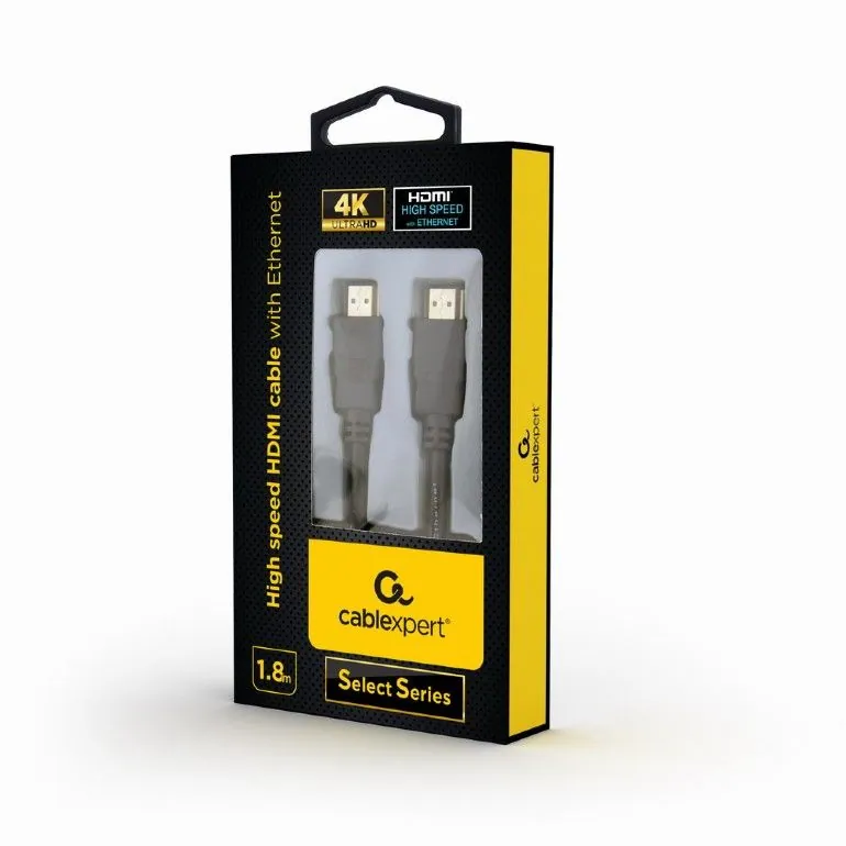 Gembird CC-HDMIL-1.8M High speed HDMI cable with Ethernet Select Series 1,8m Black – 5. kép