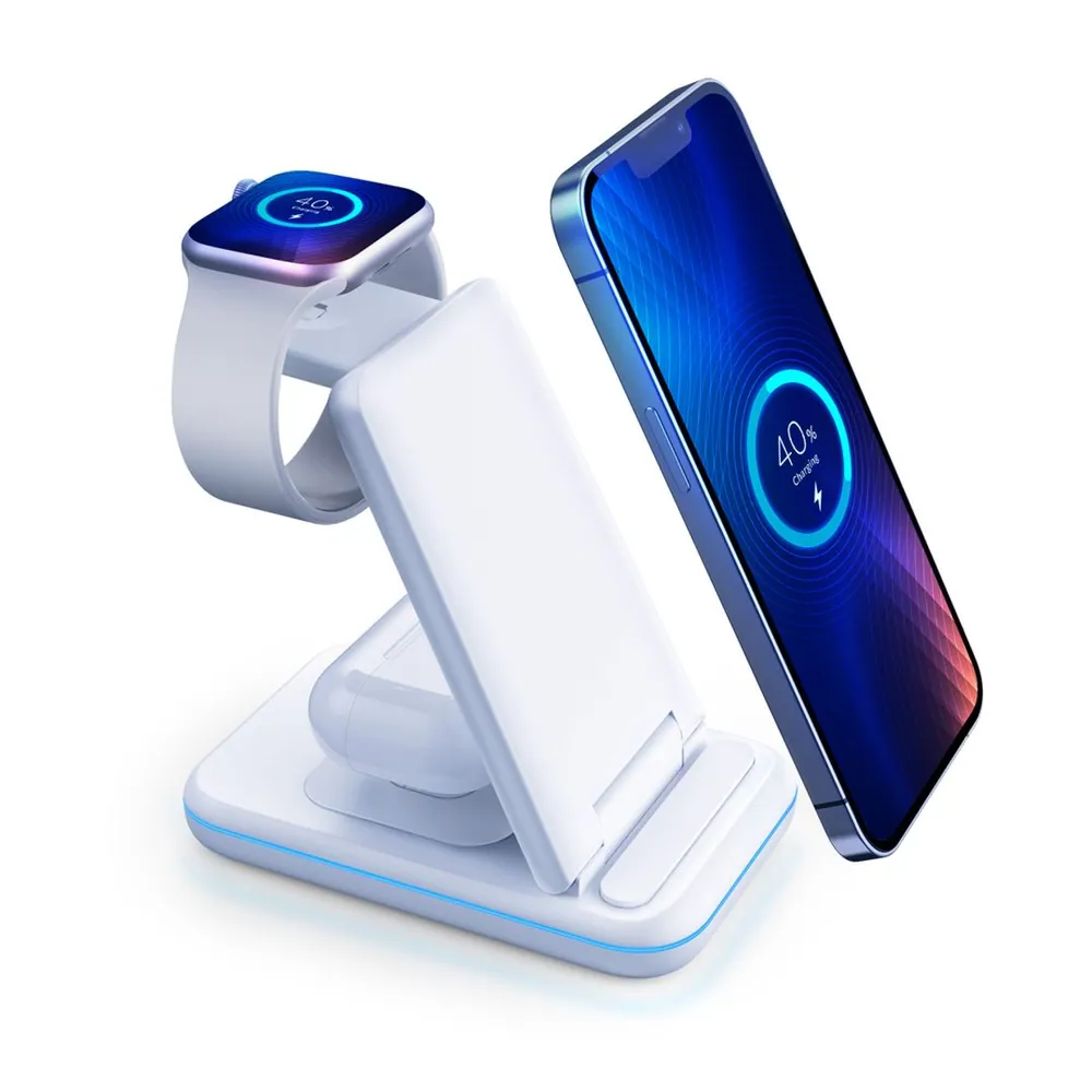 3mk Hyper vezetéknélküli töltő 3w1 15W kiegészítő – 2. kép