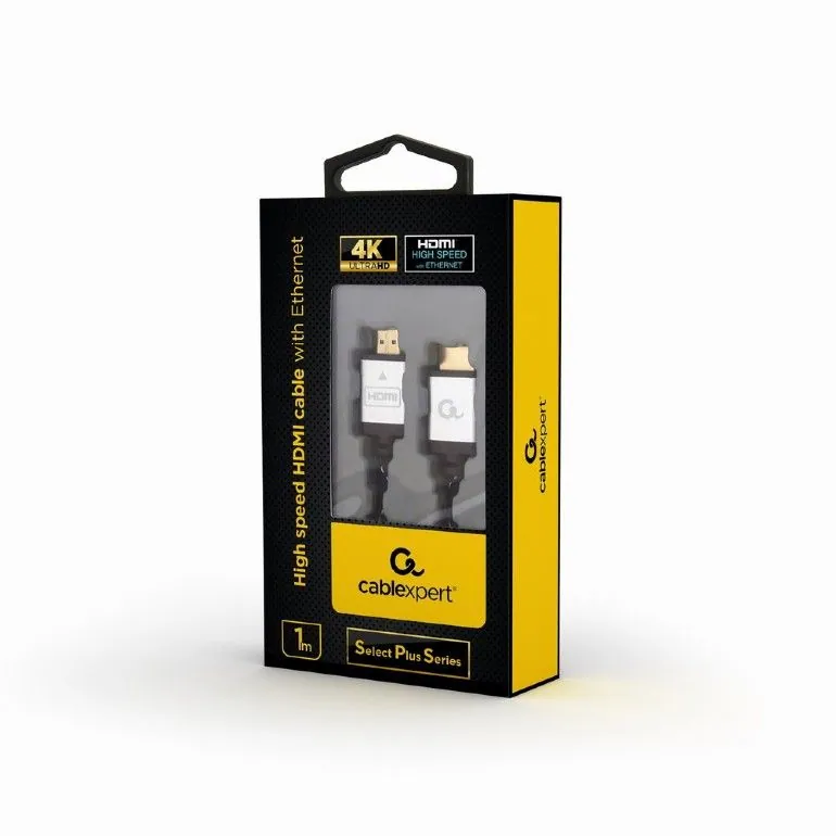 Gembird CCB-HDMIL-1M High speed HDMI cable with Ethernet Select Plus Series 1m Black – 4. kép
