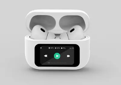Gembird BT TWS in-ears with LCD display and Active Noise Cancelling White – 2. kép