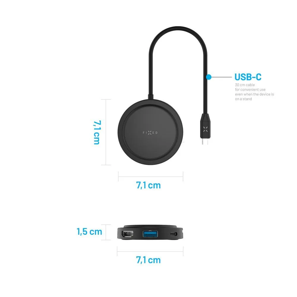 FIXED MagHUB, black – 6. kép