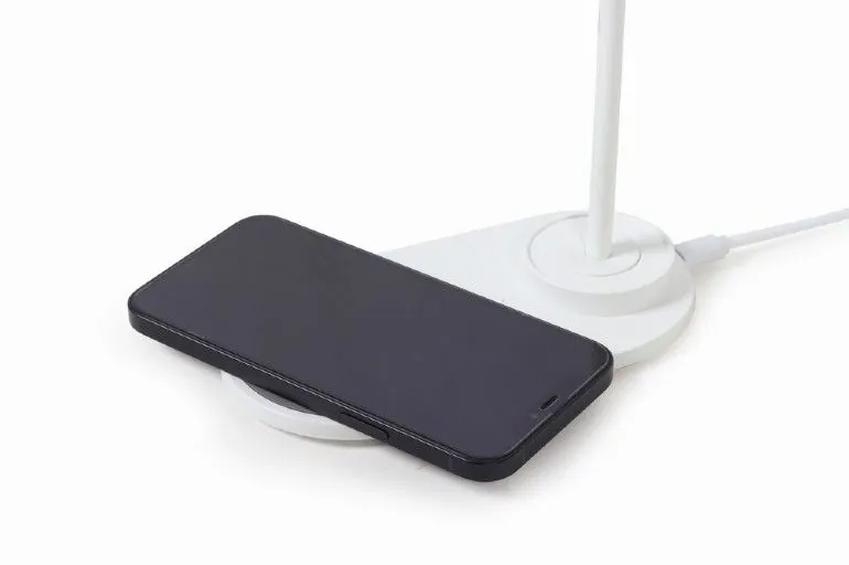 Gembird TA-WPC10-LED-01-MX Desk Lamp with Wireless Charger 10W White – 4. kép