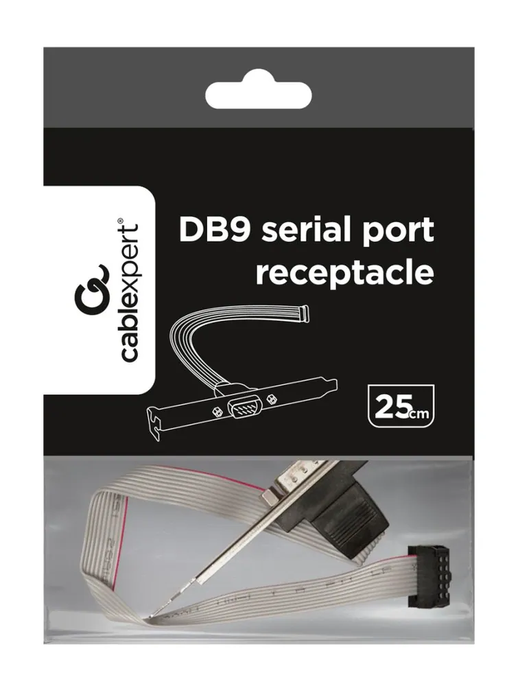 Gembird DB9 Serial Port Receptacle on Bracket – 3. kép
