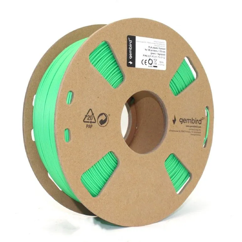 Gembird 3DP-PLA1.75-01-G Filament PLA Green 1,75mm 1kg – 2. kép