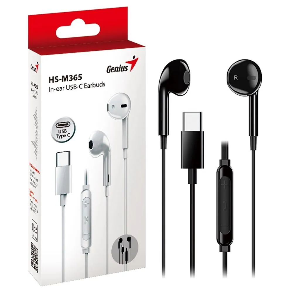 Genius HS-M365 USB-C Wired Headset Black – 3. kép