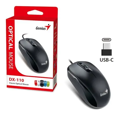 Genius DX-110 Mouse Black Type-C – 2. kép
