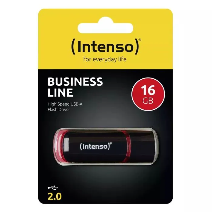 Intenso 16GB Business Line USB2.0 Black/Red – 3. kép