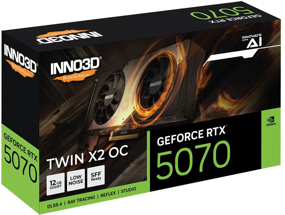 Inno3D GeForce RTX5070 12GB GDDR7 Twin X2 OC – 3. kép