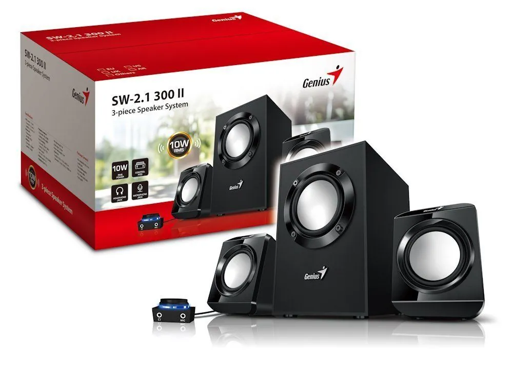 Genius SW-2.1 300 II hangszóró Black – 4. kép