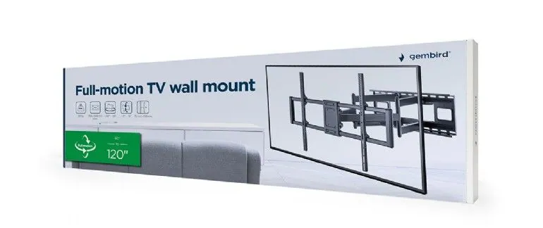 Gembird WM-120ST-01 Full-motion TV wall mount 60"-120" – 7. kép