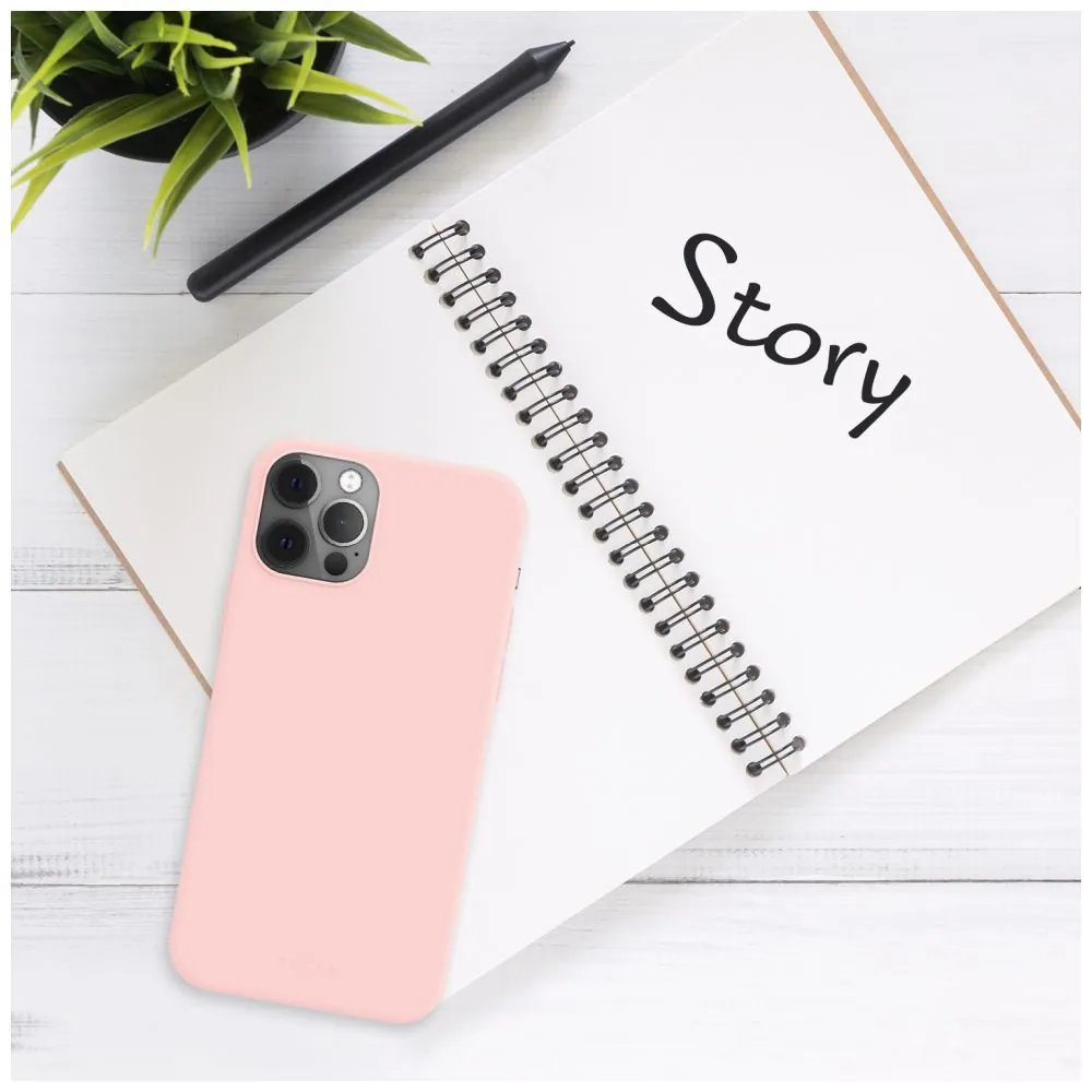 FIXED Rubber Hátlap Story Apple iPhone 16e, rózsaszín – 4. kép