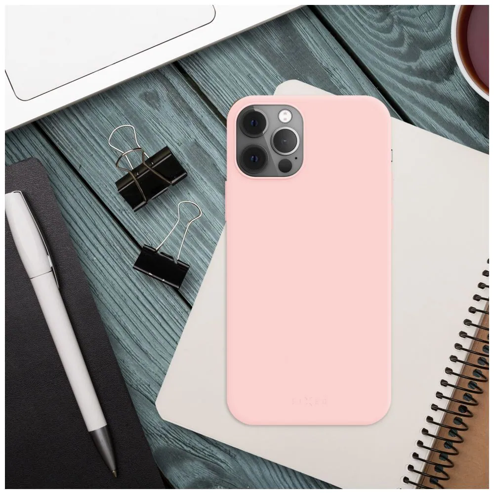 FIXED Rubber Hátlap Story Apple iPhone 16e, rózsaszín – 5. kép